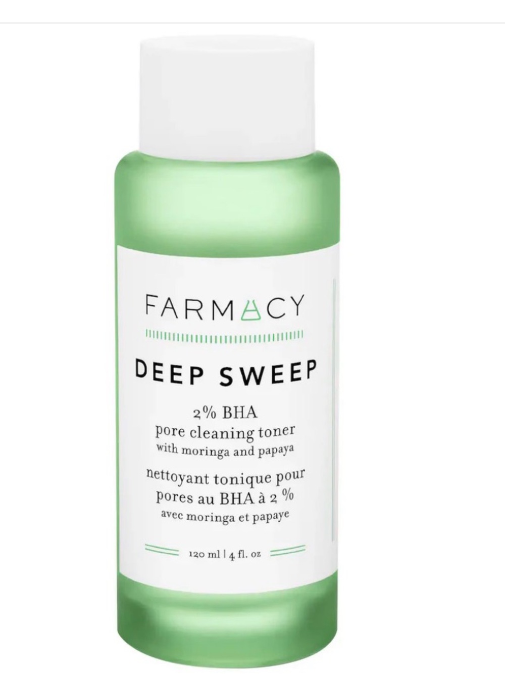 Farmacy - Deep Sweep 2% BHA Pore Cleaning Toner with Moringa + Papaya | 120 mL